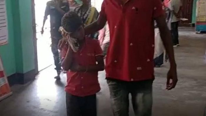 Ear chopped off by drunken father