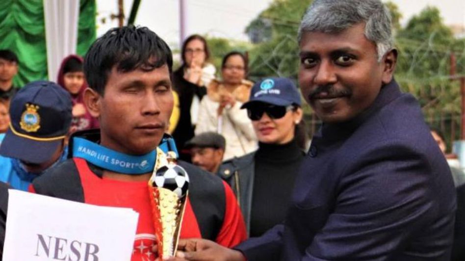 Klingson Marak from Meghalaya shines in Blind Football World Grand Prix in Mexico Klingson Marak from Meghalaya shines in Blind Football World Grand Prix in Mexico