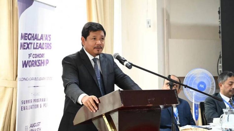 Meghalaya CM Conrad Sangma lays emphasis on team work to achieve larger goals in the state Meghalaya CM Conrad Sangma lays emphasis on team work to achieve larger goals in the state