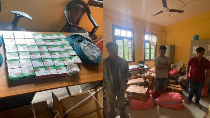 Three Myanmarese nationals held with huge numbers of explosives