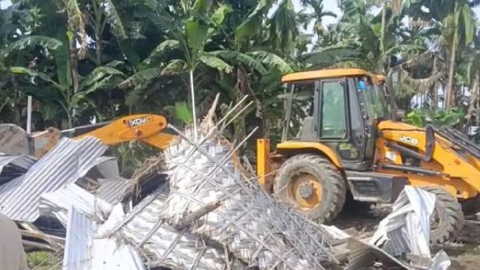 Jamiul Huda Madrassa, located in Saharia village of Assam, has been bulldozed
