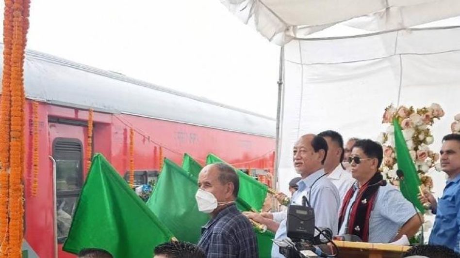 CM Neiphiu Rio flags off Nagaland-Arunachal train service CM Neiphiu Rio flags off Nagaland-Arunachal train service