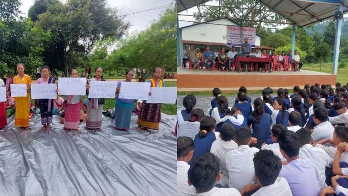Garo organizations protest against Assam govt’s decision to close down the Gohalkona High School