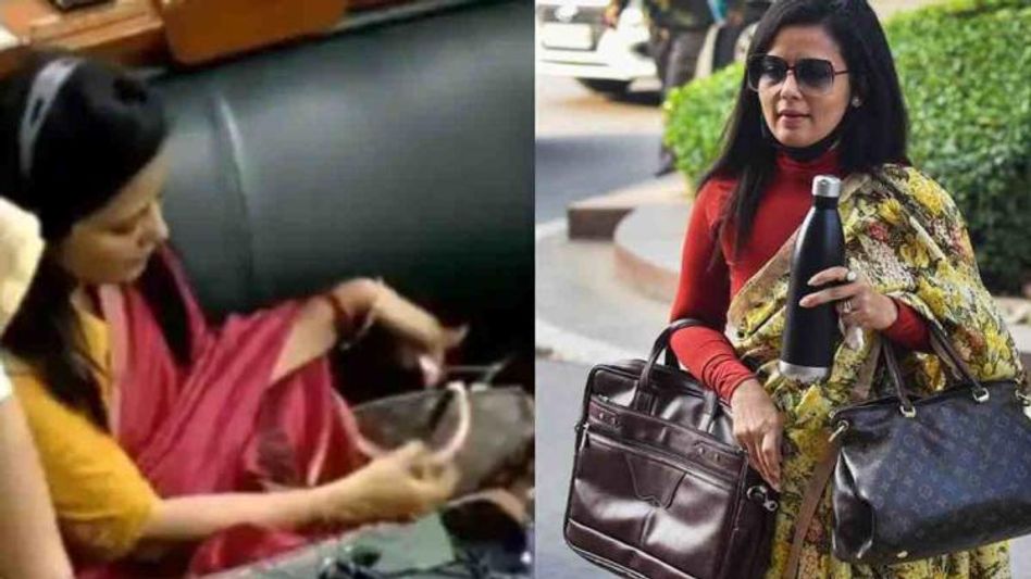 TMC Leader Mahua Moitra trolled for hiding her Louis Vuitton bag; video goes viral TMC Leader Mahua Moitra trolled for hiding her Louis Vuitton bag; video goes viral