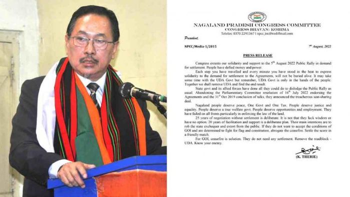 Congress extends solidarity to demand for settlement of Naga Peace Process