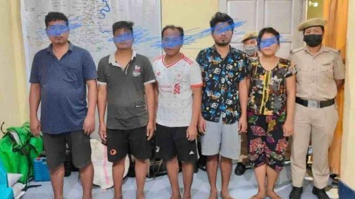 Illegal Myanmar Nationals detained