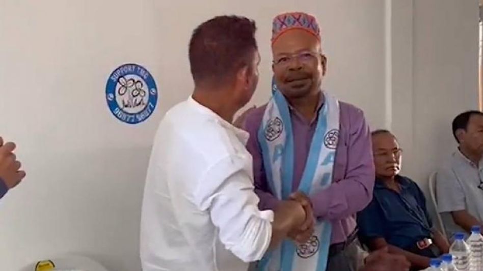 Meghalaya: Former cabinet minister Adolf Lu Hitler Marak joins Trinamool Congress Meghalaya: Former cabinet minister Adolf Lu Hitler Marak joins Trinamool Congress