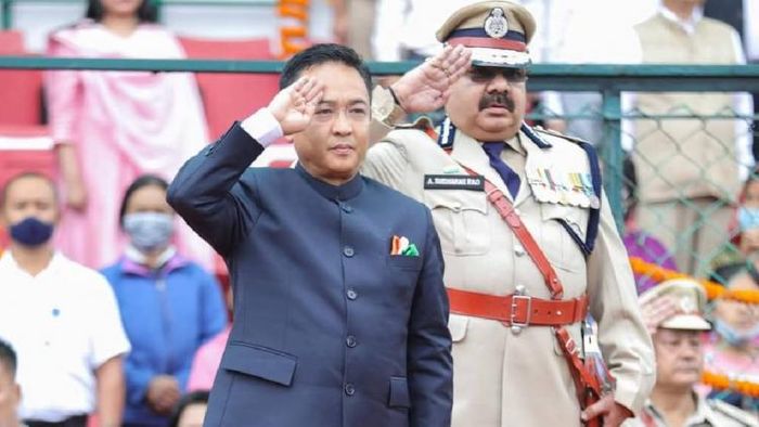 Sikkim CM Tamang celebrates Independence Day
