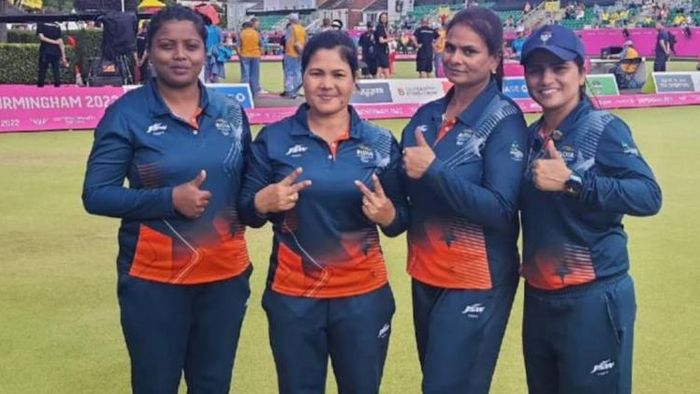 Assam girl Nayanmoni Saikia and team secures historic Gold in Lawn Bowl event