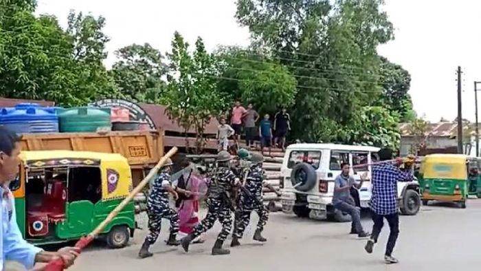 Clash between supporters of TIPRA MOTHA and BJP in Tripura