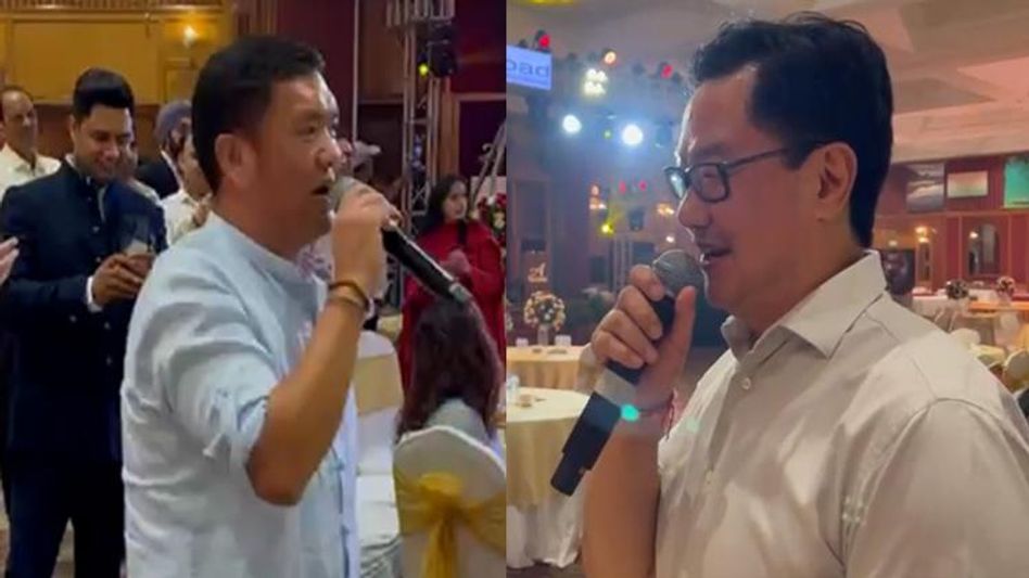 “Ye dosti hum nahin chodenge”: Arunachal CM Pema Khandu and Union Minister Kiren Rijiju caught in a musical jugalbandi “Ye dosti hum nahin chodenge”: Arunachal CM Pema Khandu and Union Minister Kiren Rijiju caught in a musical jugalbandi