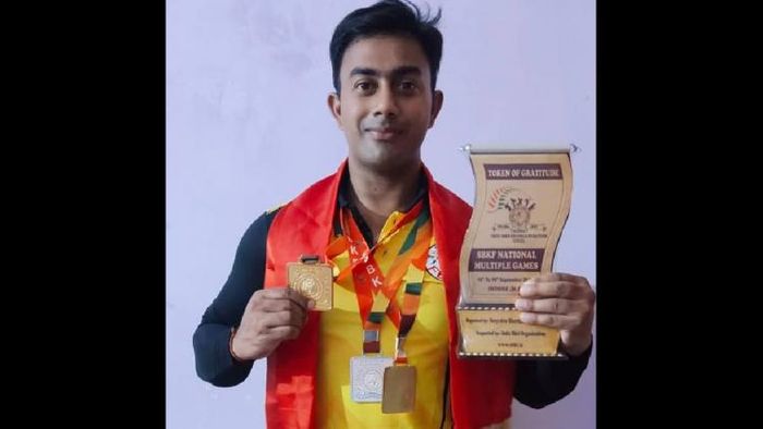 Bhaskarjyoti Dutta clinches gold medal