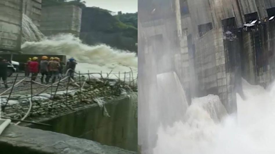 Heavy rainfall causes major damages to NHPC’s Subansiri Lower Dam Project, water flowing beyond danger level Heavy rainfall causes major damages to NHPC’s Subansiri Lower Dam Project, water flowing beyond danger level