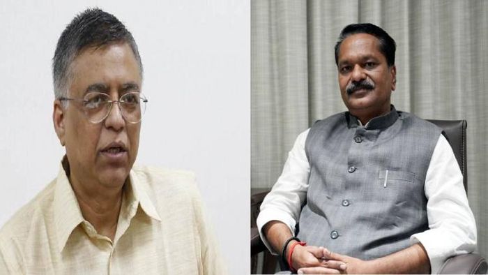 Assam: MLA Siddhartha Bhattacharya (L), GMDA Minister Ashok Singhal (R)