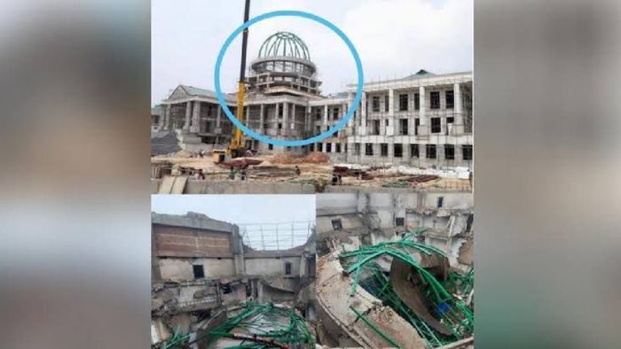 Meghalaya Assembly dome collapse