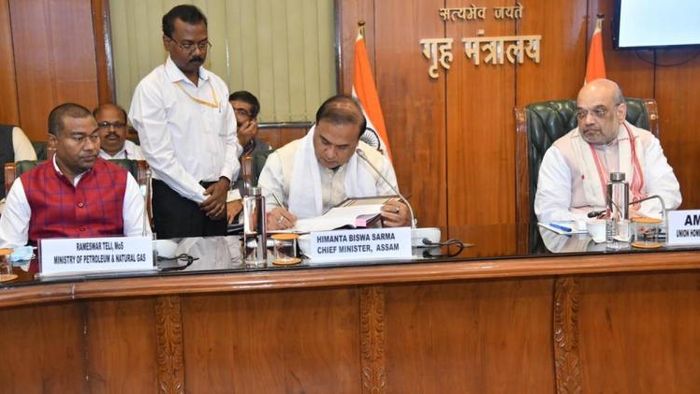 Centre, Assam government sign tripartite peace agreement with 8 militant outfits of state today, Amit Shah calls it a 'historic day'