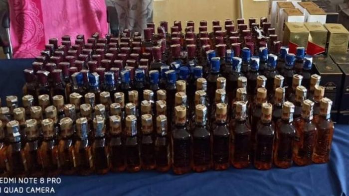 Meghalaya police seize 342 bottles of alcohol from Tata Nano