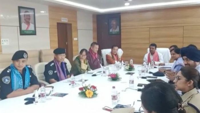 Bhutanese Officials Meets BTC (EM) Executive Member Dharm Narayan Das in Kokrajhar