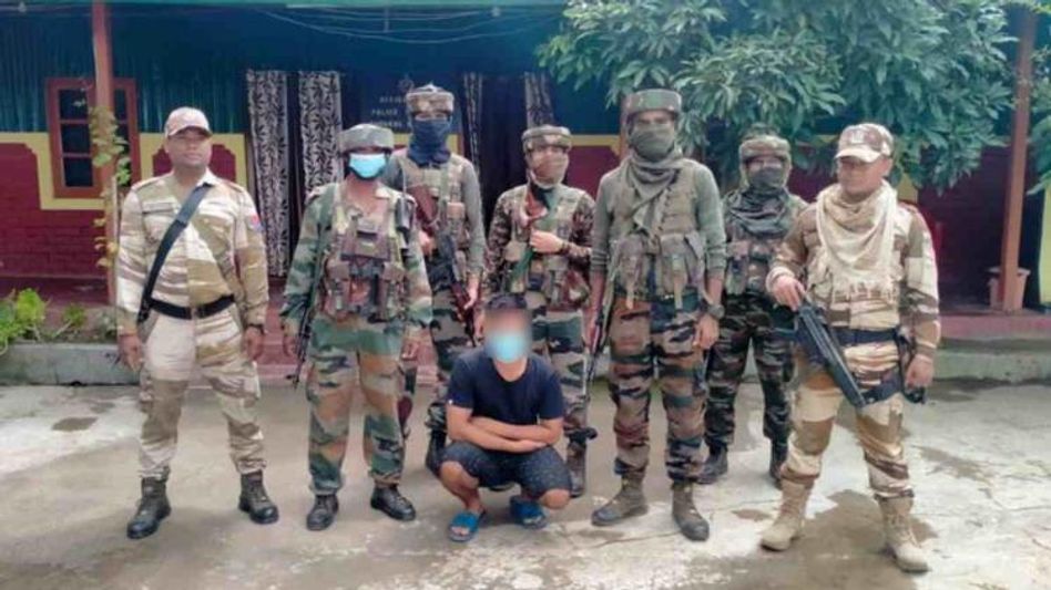 Manipur: Assam Rifles Apprehends UNLF cadre in Thoubal district   Manipur: Assam Rifles Apprehends UNLF cadre in Thoubal district