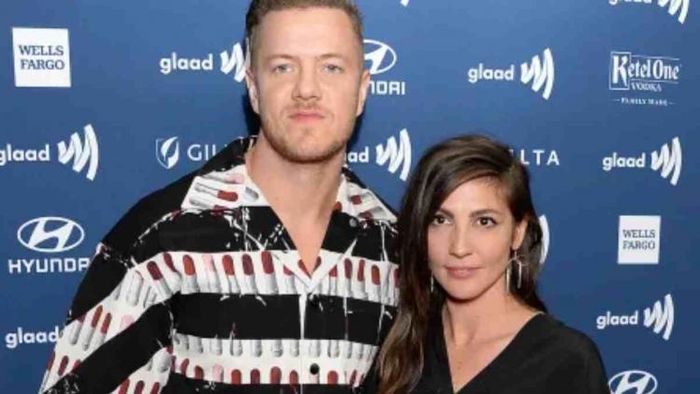 Dan Reynolds with his wife Aja Volkman