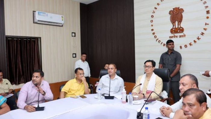 Assam: Union Minister Kiren Rijiju reviews schemes implemented by Central government in Golaghat district