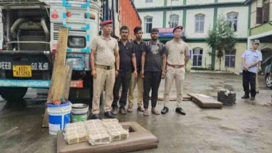Mizoram: Drugs worth Rs 84 crore seized in Champhai district; 3 held Mizoram: Drugs worth Rs 84 crore seized in Champhai district; 3 held