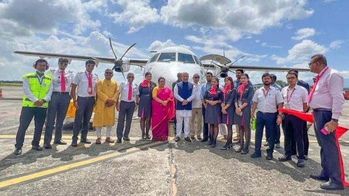 Manipur CM inaugurates first Flybig flight connecting Imphal with Guwahati via Tezu