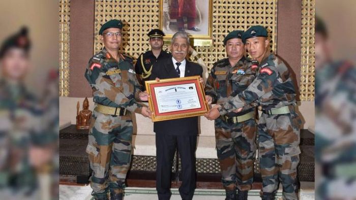 Arunachal Pradesh Governor presents citations to three Army units