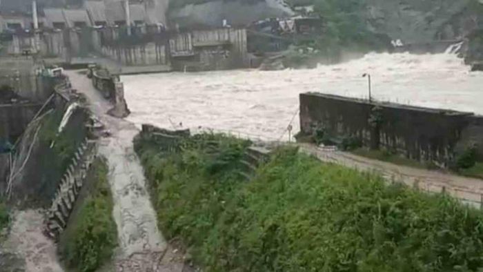 Protest after flood water inundates powerhouse of NHPC's mega project