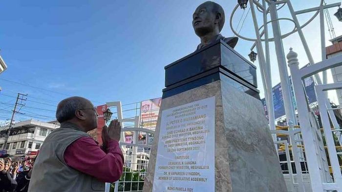 Late PG Marbaniang's bust unveiled at Laitumkhrah