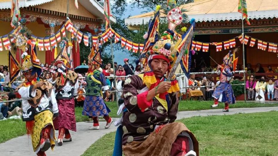 Sikkim's famed Pang Lhabsol festival underway, masked dances reverberate palace lawns Sikkim's famed Pang Lhabsol festival underway, masked dances reverberate palace lawns