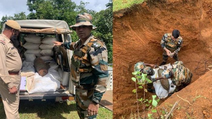 Assam Rifles detonated World War II vintage bomb safely