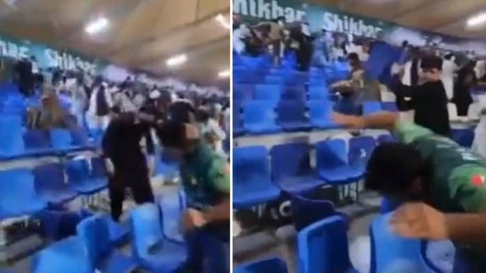 Angry Afghan fans beat Pak supporters