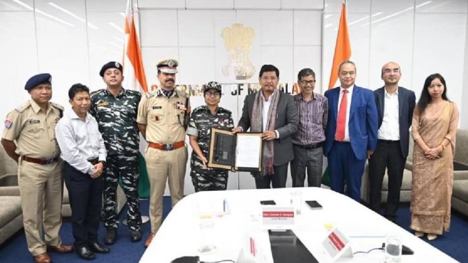 Meghalaya govt hands over land document for setting up of CRPF camp Meghalaya govt hands over land document for setting up of CRPF camp