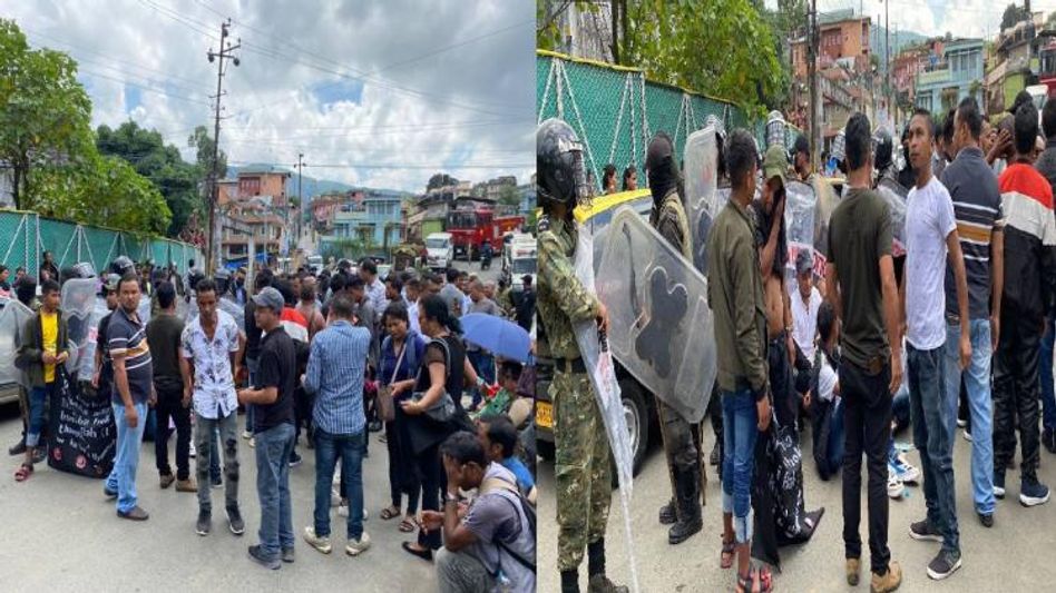 Meghalaya: Family members of late HNLC leader come out in protest against One Man Commission report Meghalaya: Family members of late HNLC leader come out in protest against One Man Commission report