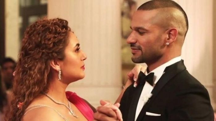 Cricketer Shikhar Dhawan dances with actress Huma Qureshi