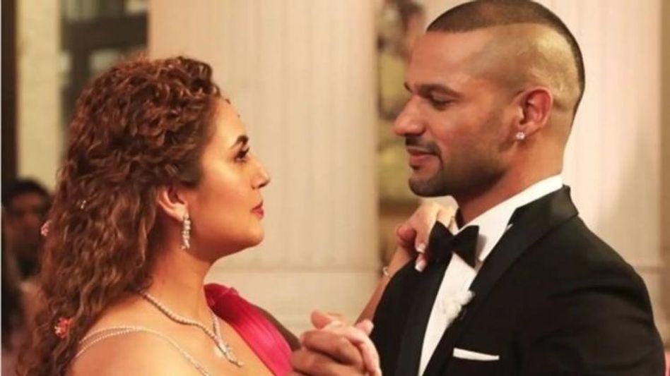 Cricketer Shikhar Dhawan dances with actress Huma Qureshi in his first debut film Cricketer Shikhar Dhawan dances with actress Huma Qureshi in his first debut film