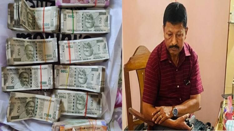 Cash recovered from DTO officer Sanjib Hazarika