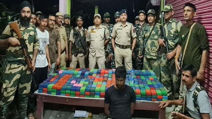 Assam: Biggest drug haul during a joint operation carried out by Karimganj Police and BSF personnel