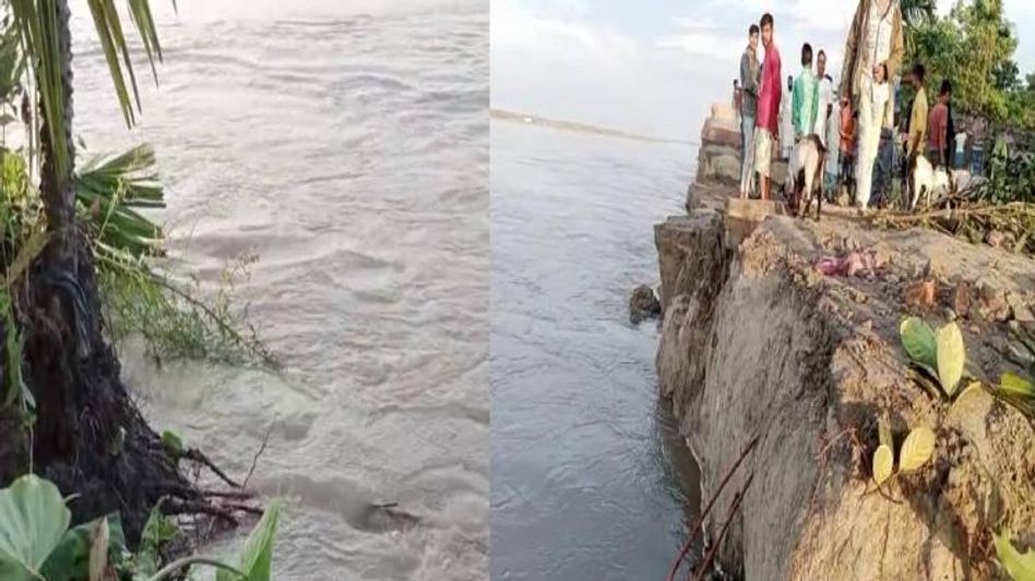 Assam: Vast expanse of land washed away due to soil erosion in state's Dhubri district Assam: Vast expanse of land washed away due to soil erosion in state's Dhubri district