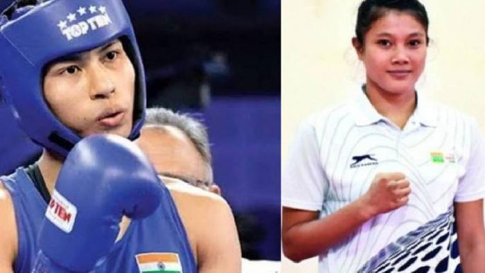 Lovlina Borgohain (L), Ankushita Boro (R)