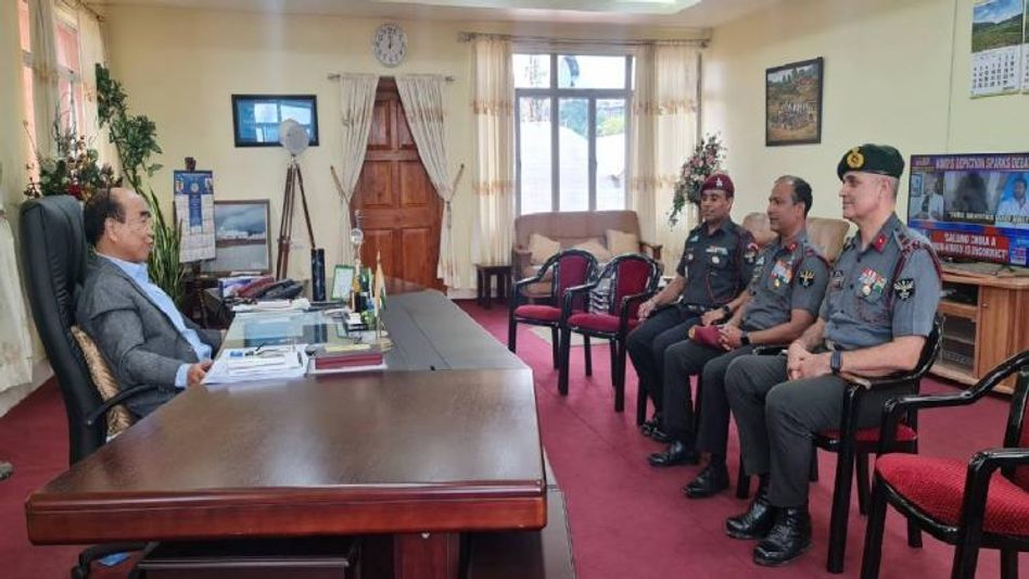 Assam Rifles IG discusses efforts to root out drug menace in Mizoram with CM Zoramthanga Assam Rifles IG discusses efforts to root out drug menace in Mizoram with CM Zoramthanga