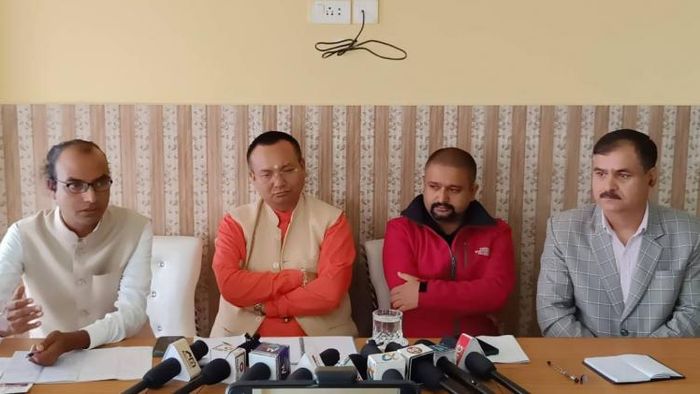 Sarathi NGO addressing press conference