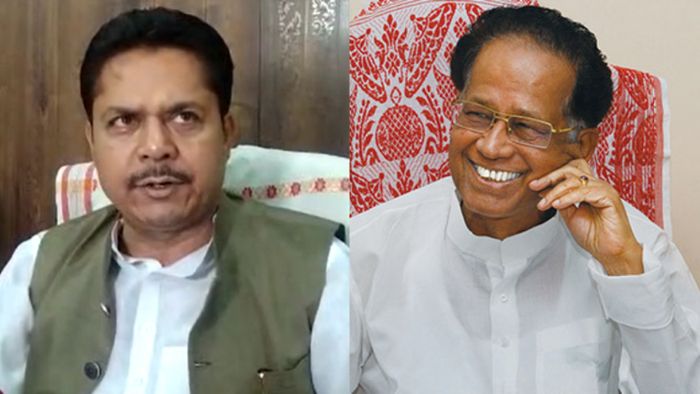 (L) APCC president Bhupen Borah (R) Late Tarun Gogoi