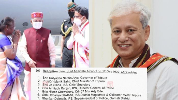 Tripura deputy chief minister not invited to welcome President Droupadi Murmu