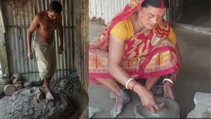 Potters in the Pal Para area of Fakiragram