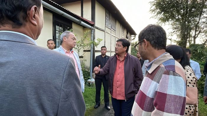 Meghalaya CM inspects Pine Mount School
