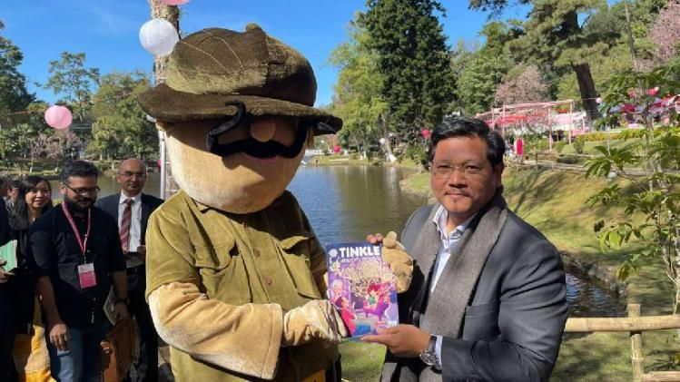 Meghalaya chief minister Conrad Sangma inaugurates the second Shillong Literary Festival Meghalaya chief minister Conrad Sangma inaugurates the second Shillong Literary Festival