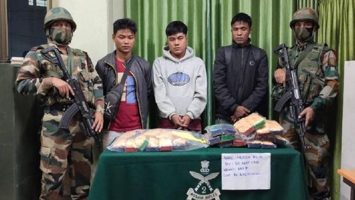 Contraband drugs seized in Aizawl