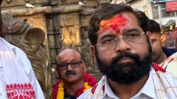 Maharashtra CM Eknath Shinde offers prayer at Guwahati’s Kamakhya Devi temple